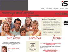 Tablet Screenshot of insurancestrategyinc.com